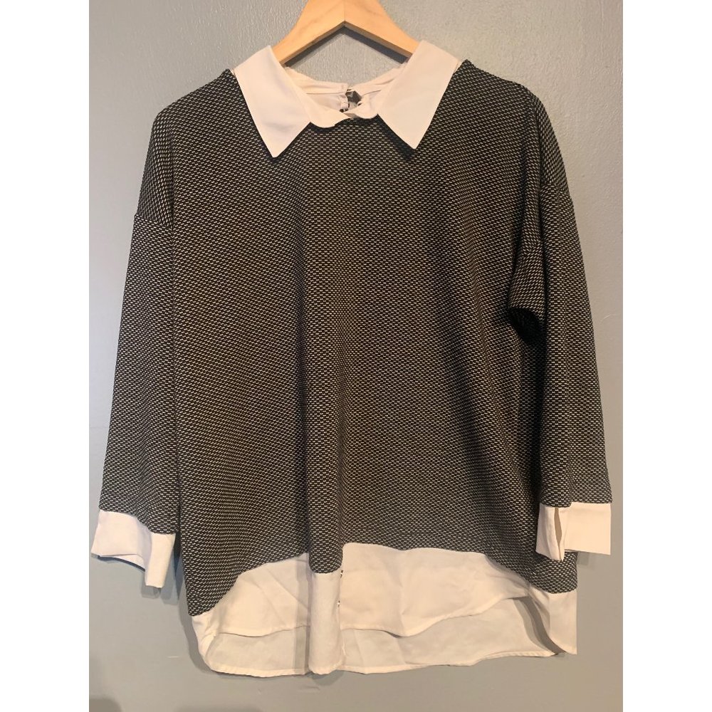 Ann Taylor - Faux Sweater/Shirt - L